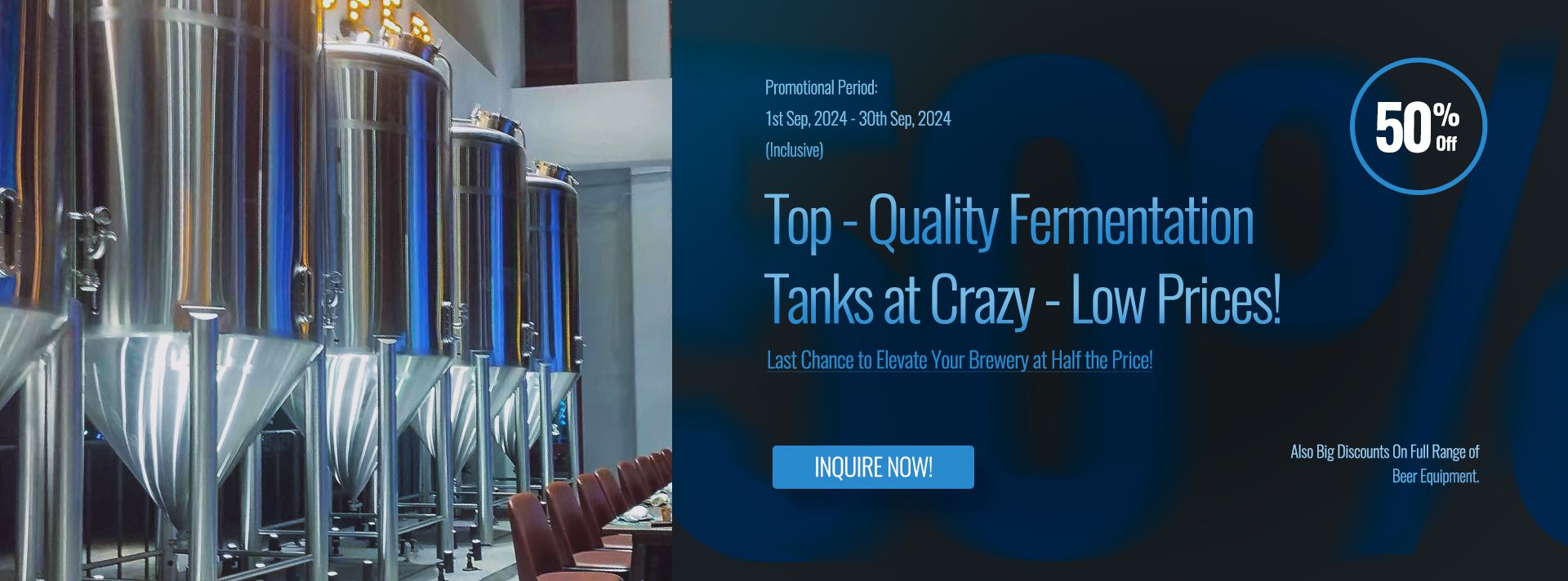 Fermentation Tank Promotion